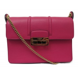 NEUF SAC A MAIN LANVIN JIJI CUIR FUSHIA LW-BECL2-NEWA-P16 BANDOULIERE BAG 1485€