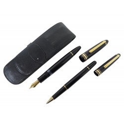 PARURE MONTBLANC STYLO PLUME MEISTERSTUCK 146 + ROLLERBALL + ETUI SET PENS 1465€