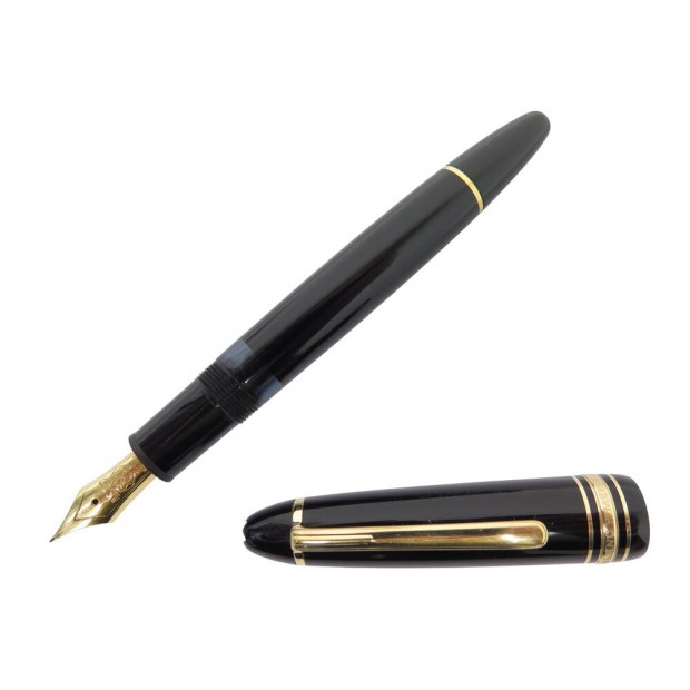 VINTAGE STYLO PLUME MONTBLANC MEISTERSTUCK 146 NOIR DORE 13659 FOUNTAIN PEN 725€