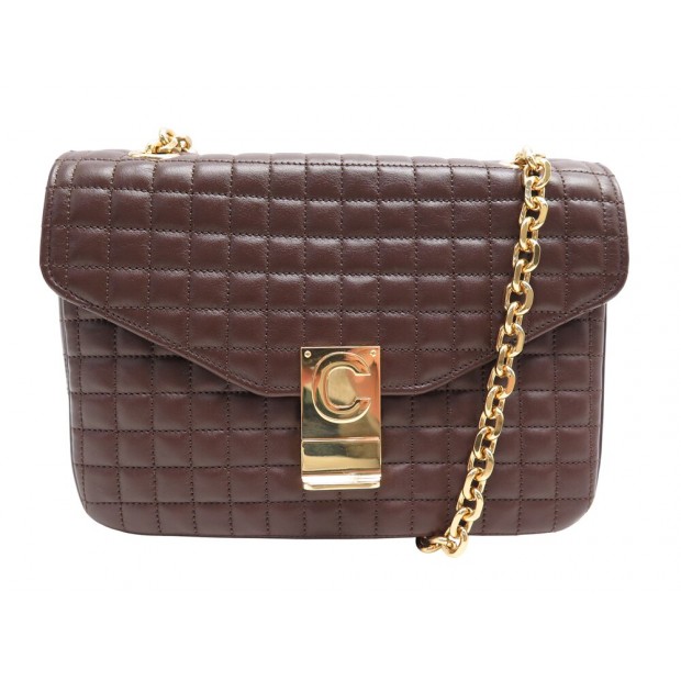 NEUF SAC A MAIN CELINE C CLASSIQUE MEDIUM 187253BFC CUIR MARRON HAND BAG 3300€