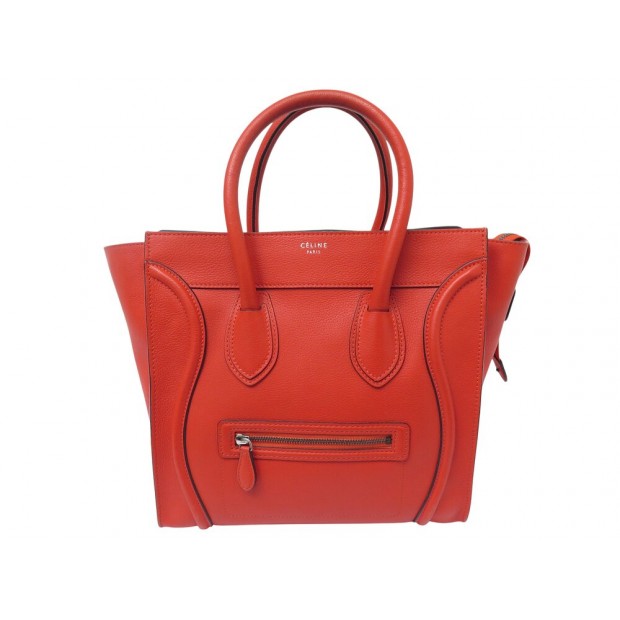 SAC A MAIN CELINE LUGGAGE PHANTOM MINI EN CUIR GRAINE CABAS TOTE HAND BAG 2400€