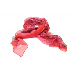 NEUF FOULARD HERMES ETOLE MOUSSELINE DE SOIE ROSE CHASSEURS ARCHERS SCARF 705€