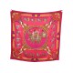 NEUF FOULARD HERMES CAPARACONS DE LA FRANCE ET L'INDE CARRE 90 SOIE SCARF 530€