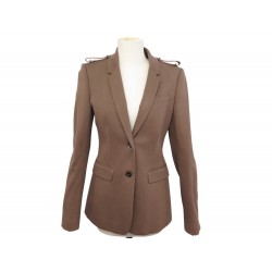 NEUF VESTE BURBERRY PRORSUM ITLARSRL15FIL EN LAINE MARRON 42 L 38 M JACKET 2290€