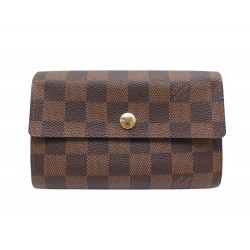 NEUF PORTEFEUILLE LOUIS VUITTON ALEXANDRA TOILE DAMIER EBENE N63067 WALLET 550€