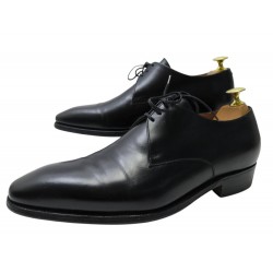 CHAUSSURES JM WESTON 437 CONTI 3 OEILLETS 6.5E 41 DERBY EN CUIR NOIR SHOES 860€