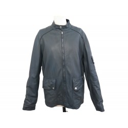 MANTEAU HERMES BLOUSON BOUTONS CLOUS DE SELLE 54 L EN CUIR JACKET COAT 8800€