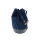 NEUF SAC A MAIN KENZO SEAU BIKE BANDOULIERE EN DAIM BLEU BUCKET BAG PURSE 420€