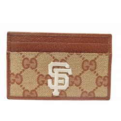 PORTEFEUILLE GUCCI X SAN FRANCISCO GIANTS PORTE CARTES 547793 GG CARD HOLDER