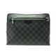 NEUF SAC LOUIS VUITTON POCHETTE DE JOUR MM A MAIN TOILE DAMIER GRAPHITE BAG 800€