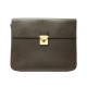 POCHETTE PORTE DOCUMENTS LOUIS VUITTON MINUTO EN CUIR MARRON SAC BAG CASE 1690€