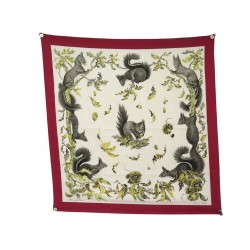 VINTAGE FOULARD HERMES LES ECUREUILS XAVIER DE PORET 1966 SQUIRREL SCARF 530€