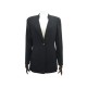 NEUF VESTE CHANEL BOUTON LOGO CC P07210V05361 L T40 LAINE NOIR WOOL JACKET 6000€