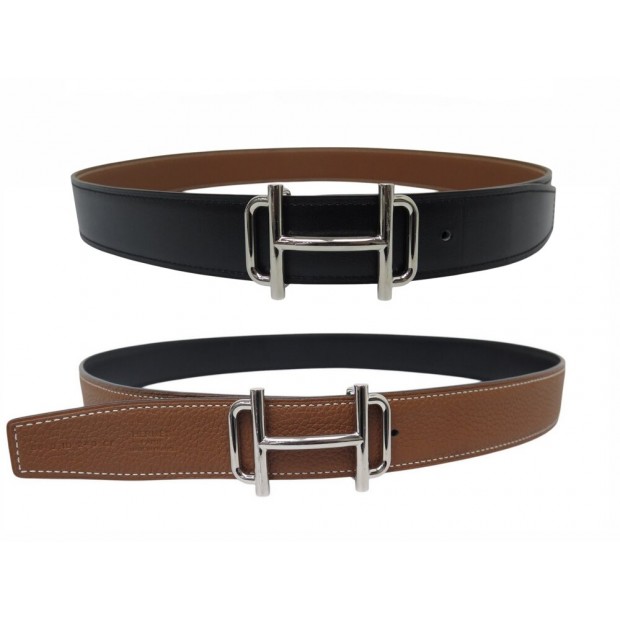 NEUF CEINTURE HERMES LIEN REVERSIBLE CUIR 32MM & BOUCLE ROYAL 85 BOITE BELT 760€