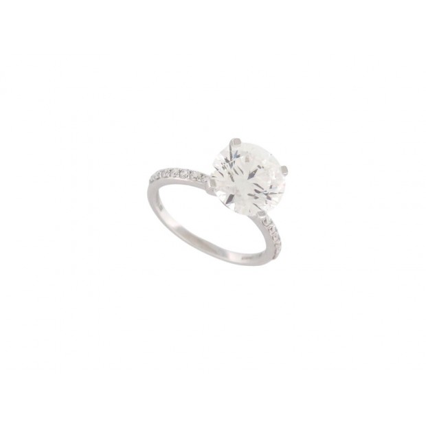 NEUF BAGUE DIAMANT SOLITAIRE 3.25 CT 52 EN OR BLANC 18K CERTIFICAT DIAMOND RING