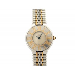 VINTAGE MONTRE MUST DE CARTIER 21 1340 28 MM QUARTZ CLASSIQUE ACIER WATCH 1890€