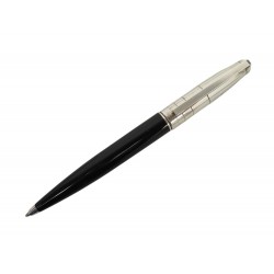 VINTAGE STYLO BILLE ST DUPONT FIDELIO 455.179 LAQUE METAL ARGENTE BALLPOINT 630€