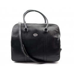 NEUF SAC DE VOYAGE A MAIN MAC DOUGLAS GARGOUILLE BOWLING WEEKEND CUIR NOIR 590 