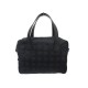 SAC A MAIN CHANEL MINI CROISIERE EN TOILE NOIRE MATELASSE LOGO CC HAND BAG 2700€