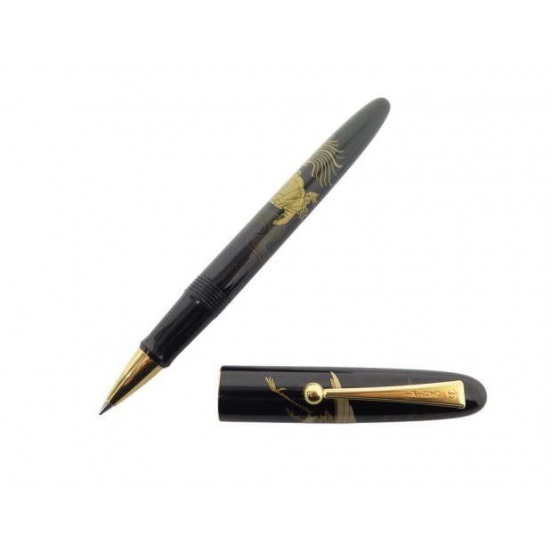 NEUF STYLO BILLE NAMIKI GRUE TSURU TORTUE EN LAQUE URUSHI ROLLERBALL PEN 800€