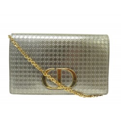 SAC A MAIN DIOR 30 MONTAIGNE CUIR MICROCANNAGE DORE BANDOULIERE CEINTURE 2220€