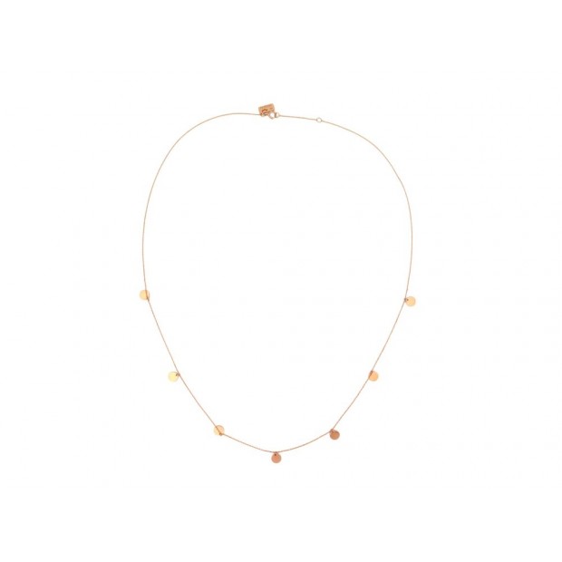 NEUF COLLIER VANRYCKE MARRAKECH PAMPILLES GM2R0-01 EN OR ROSE 18K NECKLACE 900€