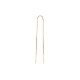 NEUF MONO BOUCLE D'OREILLE VANRYCKE NUNCHAKU PENDANTE OR ROSE 18K EARRING 620€