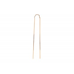 NEUF MONO BOUCLE D'OREILLE VANRYCKE NUNCHAKU PENDANTE OR ROSE 18K EARRING 620€