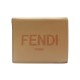 NEUF PORTE-CARTES FENDI ROMA 8M0468 CUIR CAMEL AVEC BOITE NEW CARD HOLDER 420€