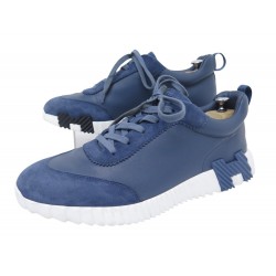 CHAUSSURES HERMES SNEAKERS BOUNCING BASKETS 46 CUIR ET DAIM SHOES SNEAKERS 860€