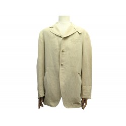 VESTE ARNYS BLAZER EN LIN & COTON BEIGE T 54 IT 52 FR L LINEN JACKET COAT VEST