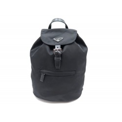 NEUF SAC A DOS PRADA 1BZ032 EN TOILE NOIR MIXTE CANVAS BACKPACK DUSTBAG 840€