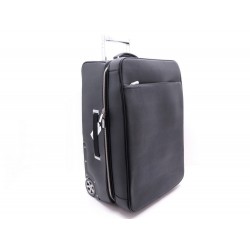 NEUF VALISE A ROULETTE PORSCHE DESIGN TROLLEY 550G EN CUIR NOIR SAC VOYAGE 1800€