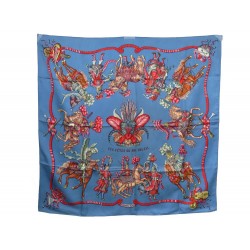 FOULARD HERMES LES FETES DU ROI SOLEIL CARRE SOIE SILK SCARF 