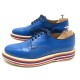 CHAUSSURES CHURCH'S LEYTON 9F 43 DERBY CUIR BLEU SHOES LEATHER BLUE 359€