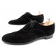 CHAUSSURES CHURCH'S RICHELIEU 8.5F 42.5 EN DAIM NOIR HOMME DEER SHOES MEN 590