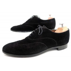 CHAUSSURES CHURCH'S RICHELIEU 8.5F 42.5 EN DAIM NOIR HOMME DEER SHOES MEN 590€