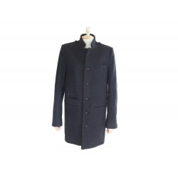 NEUF MANTEAU THE KOOPLES S 46 CABAN BLOUSON EN LAINE NOIR HOMME BLACK COAT 500€