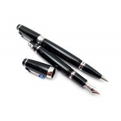 NEUF PARRURE STYLO MONTBLANC PLUME ROLLER-FEUTRE 