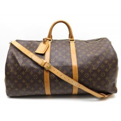 SAC DE VOYAGE LOUIS VUITTON KEEPALL 55 A MAIN EN TOILE MONOGRAM HAND BAG 1300€