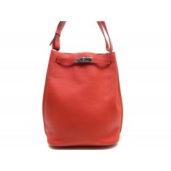 NEUF SAC A MAIN HERMES SO KELLY 26 EN CUIR TOGO ROUGE CAPUCINE HAND BAG 4700€