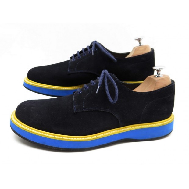 NEUF CHAUSSURES CHURCH'S LEYTON 2 9F 43 DERBY VEAU VELOURS NOIR BLACK SHOES 480€