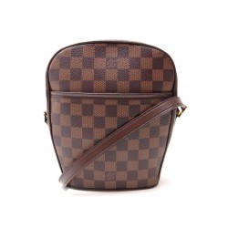 SAC A MAIN LOUIS VUITTON IPANEMA PM EN TOILE DAMIER EBENE BANDOULIERE 