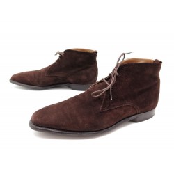 CHAUSSURES BOWEN SELBY 1BO-10-06-33 CHUKKA 8.5 42.5 EN DAIM MARRON BOOTS 325€