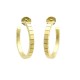 NEUF BOUCLES D'OREILLES CARTIER CREOLES EN OR JAUNE 18K GOLD EARRINGS 2000€