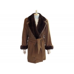 MANTEAU FOURRURE YVES SAINT LAURENT ANGORA 