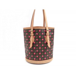  SAC A MAIN LOUIS VUITTON BUCKET CERISE CABAS EDITION LIMITEE 