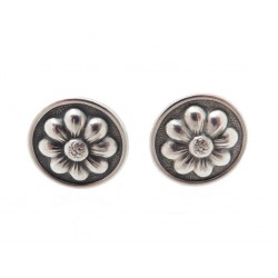 NEUF BOUTONS DE MANCHETTE GIANMARIA BUCCELLATI DAISY EN ARGENT CUFFLINKS 310€