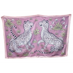 SERVIETTE DRAP DE PLAGE HERMES PARIS LEOPARD COTON EPONGE SORTIE BAIN TOWEL 420€