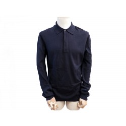 PULL LOUIS VUITTON HOMME XL 56 58 EN COTON BLEU MARINE BLUE NAVY COTTON POLO